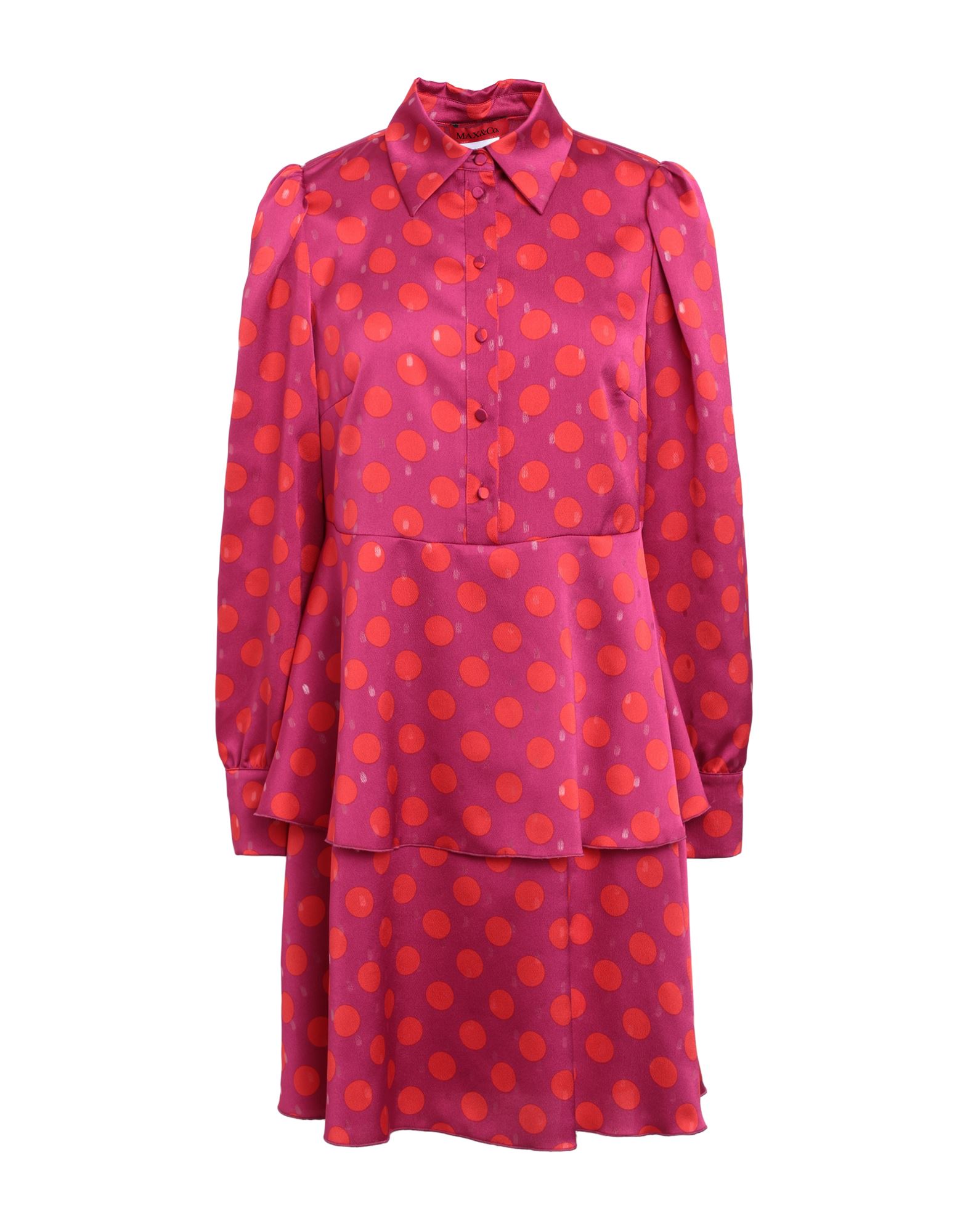 Max & Co . Woman Mini Dress Mauve Size 6 Polyester In Purple