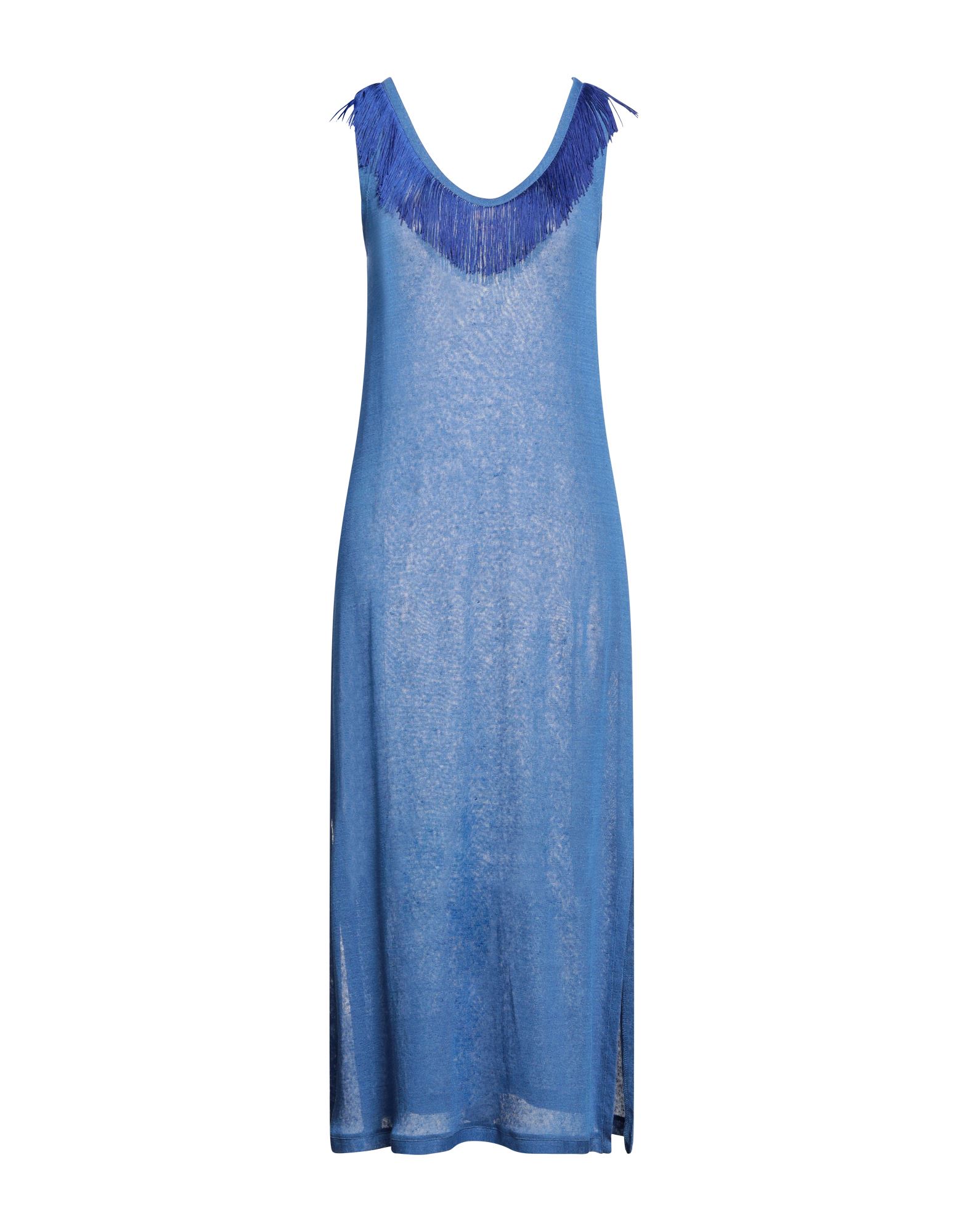 Pepita Long Dresses In Blue