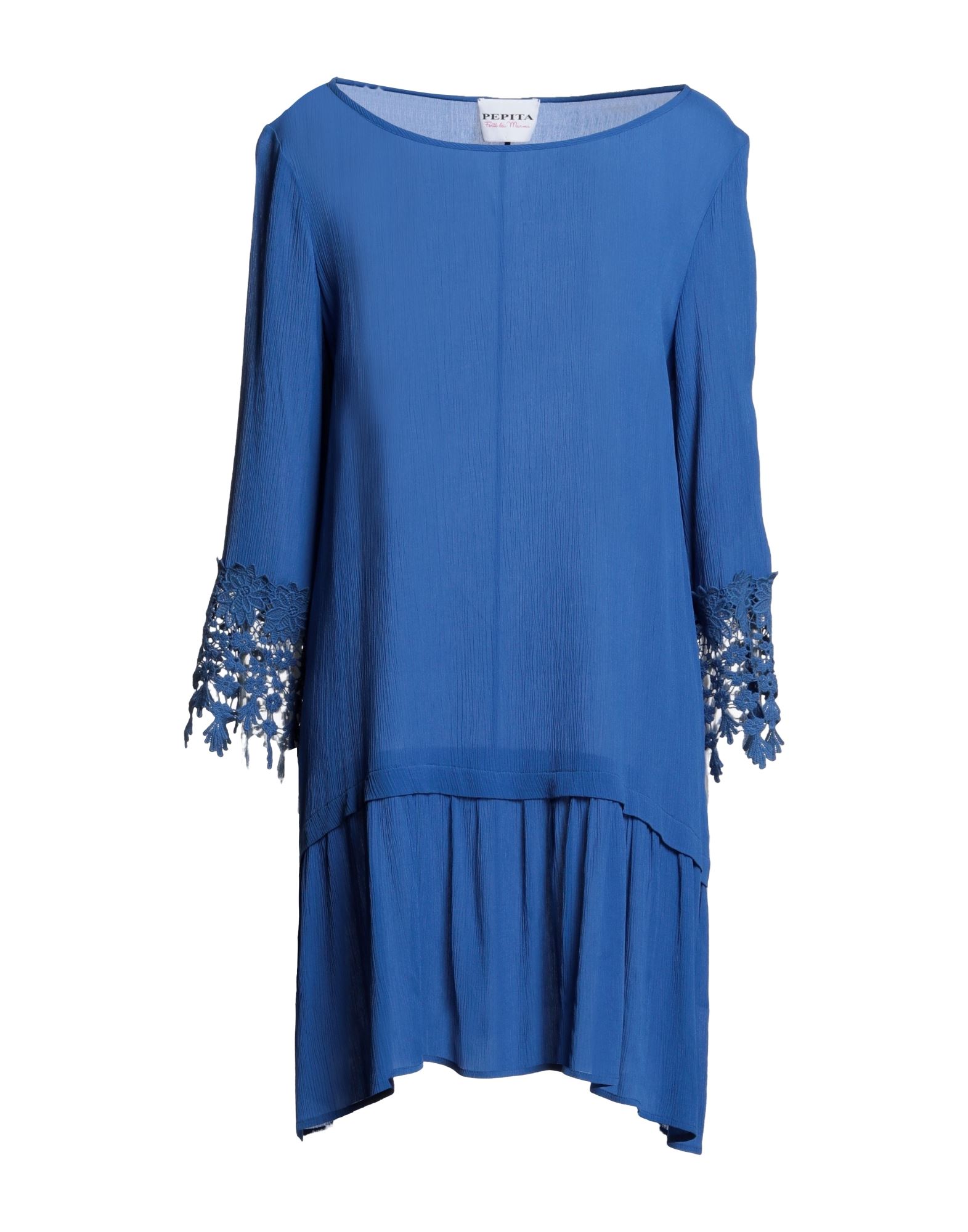 Pepita Short Dresses In Blue