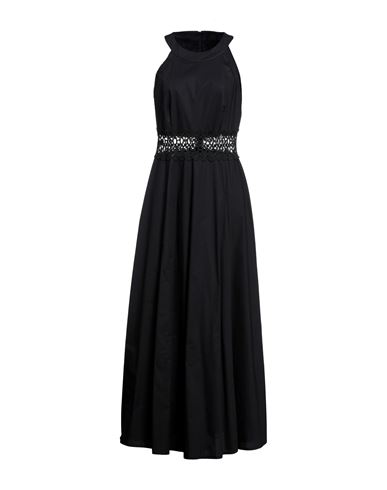 Animagemella Woman Long Dress Black Size 6 Cotton