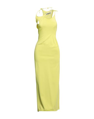 Ottolinger Woman Maxi Dress Acid Green Size L Viscose, Nylon