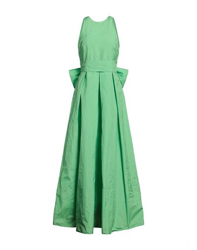Carla G. Woman Long Dress Acid Green Size 10 Polyester