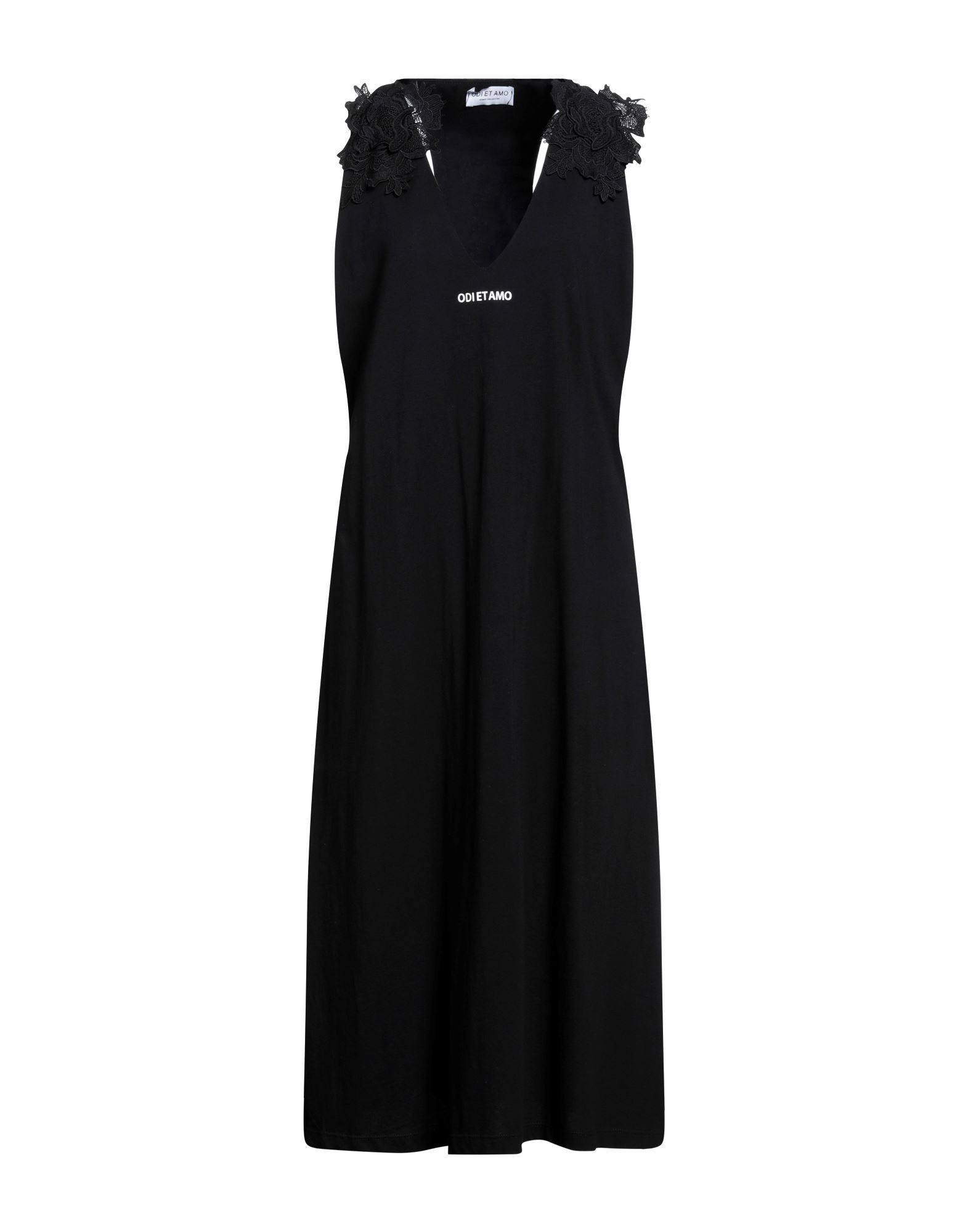 Odi Et Amo Midi Dresses In Black