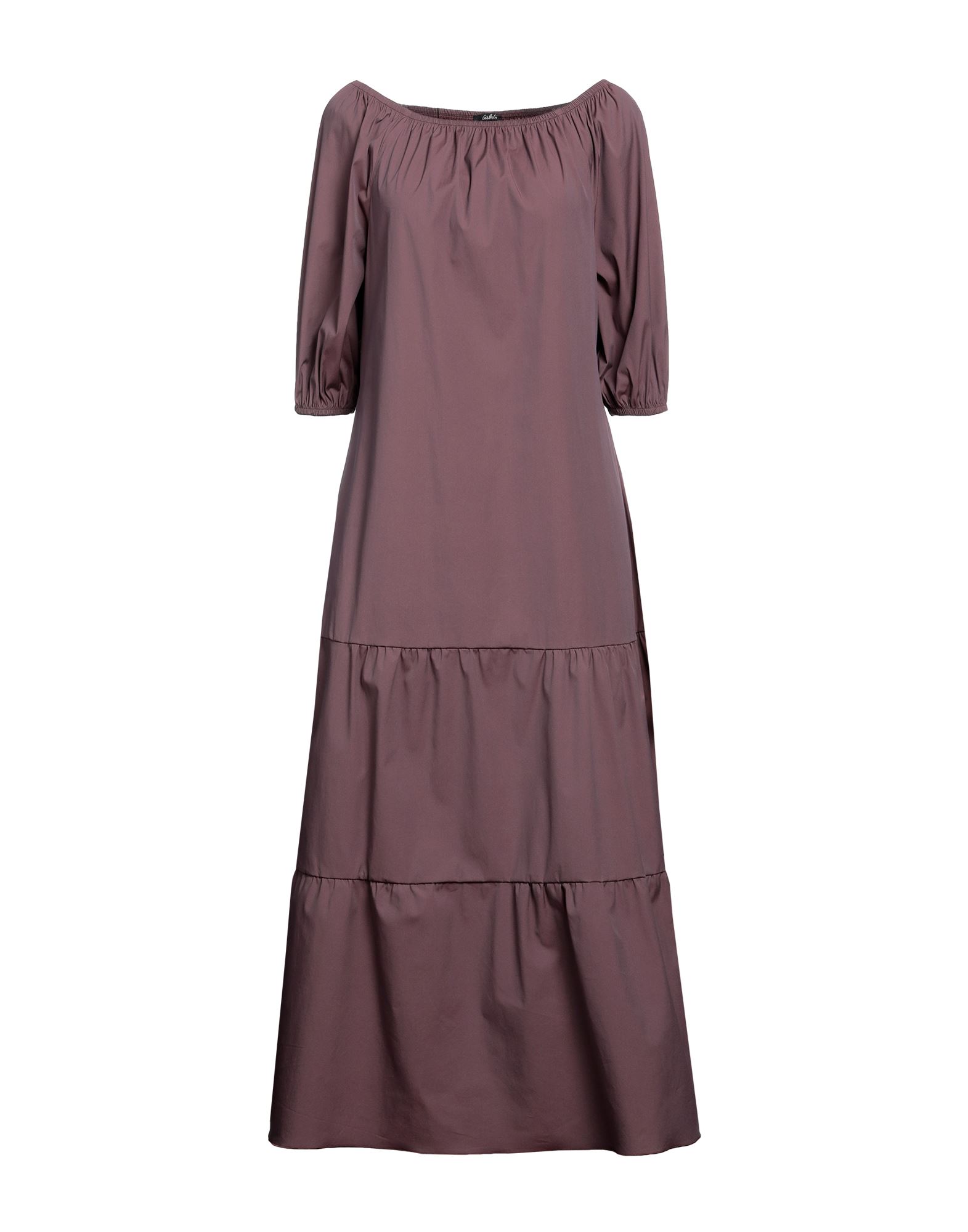 Carla G. Long Dresses In Brown