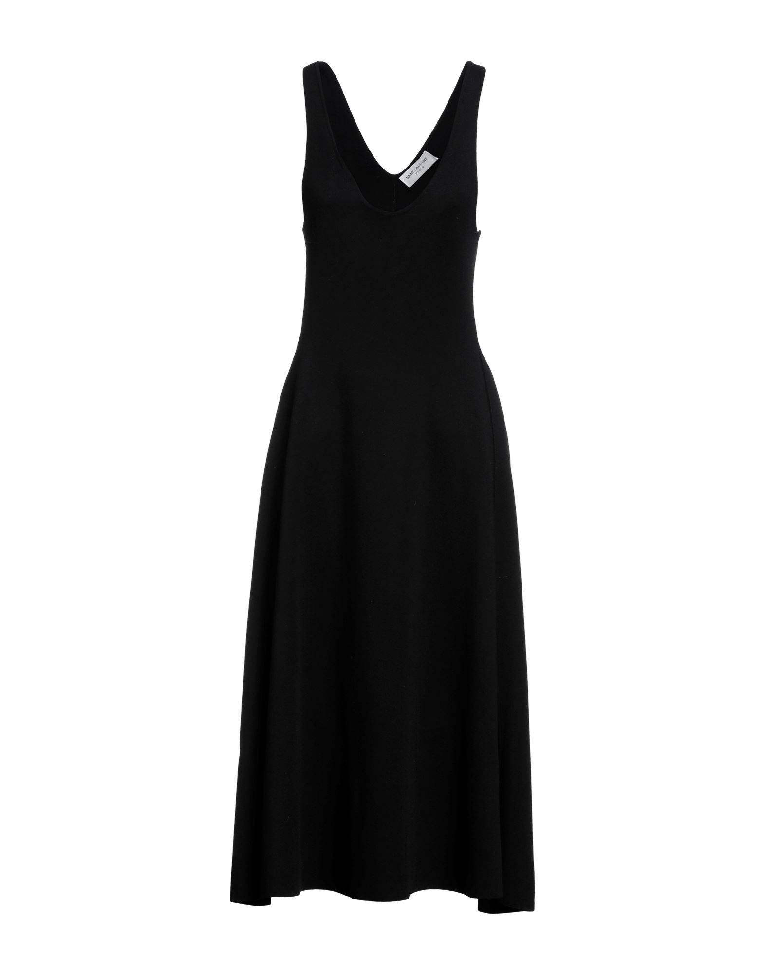 Saint Laurent Midi Dresses In Black