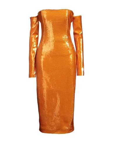 Lapointe Woman Midi Dress Orange Size 0 Polyester