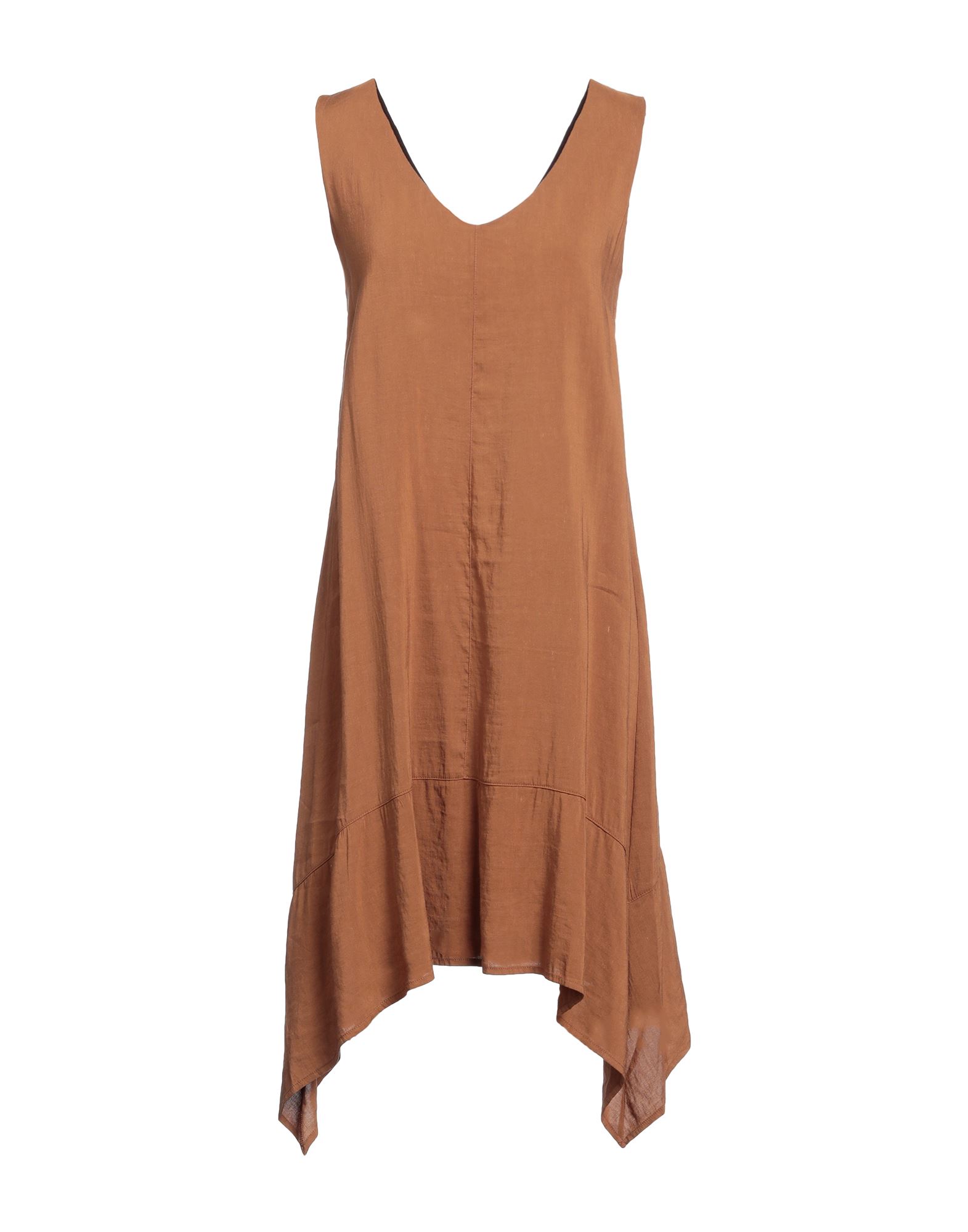 Pepita Midi Dresses In Brown