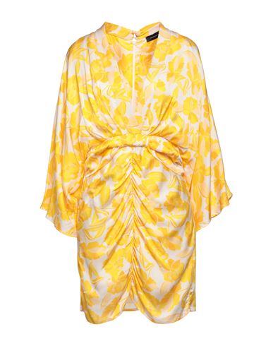 Les Bourdelles Des Garçons Woman Short Dress Yellow Size 10 Rayon, Viscose, Cotton