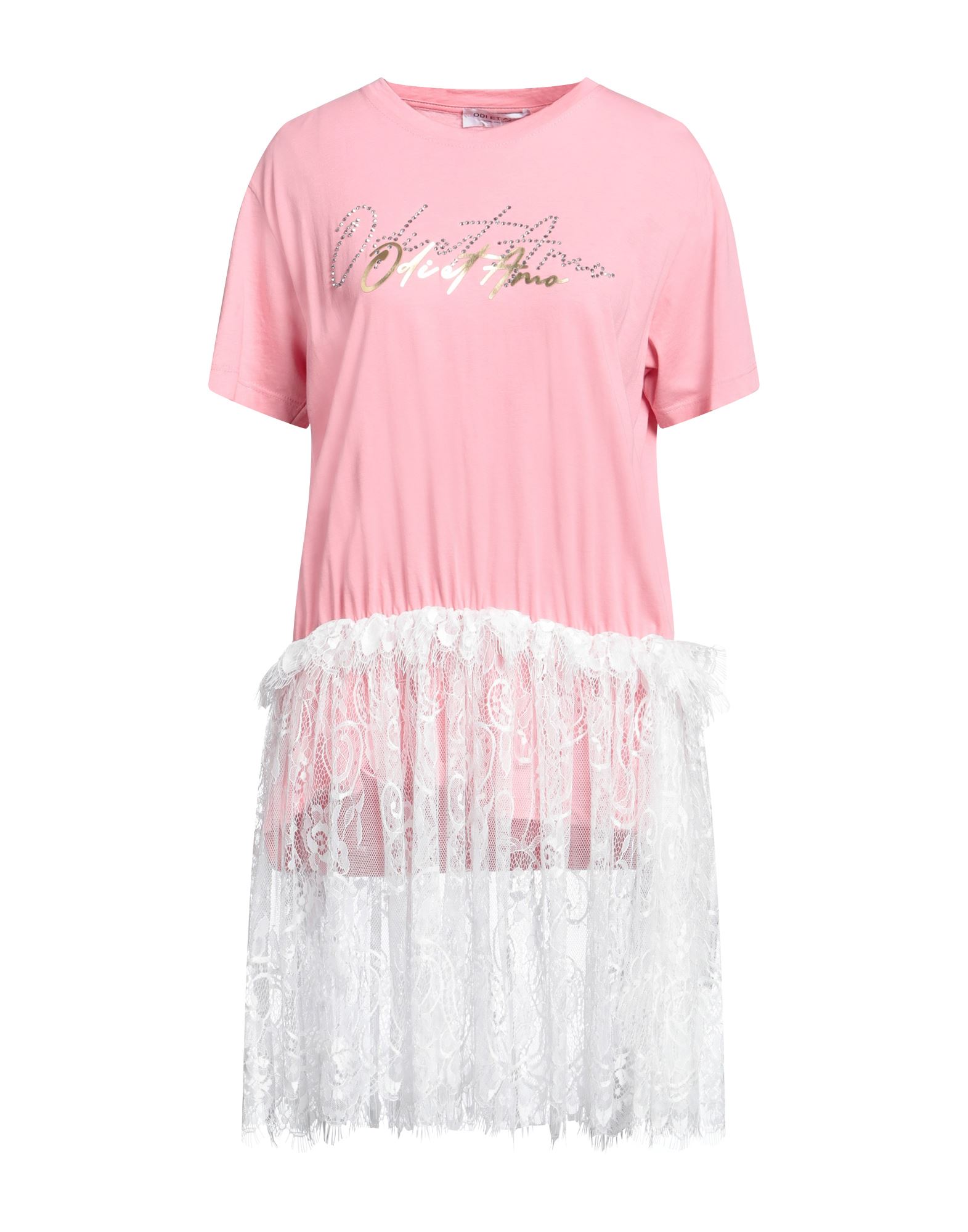 Odi Et Amo Short Dresses In Pastel Pink