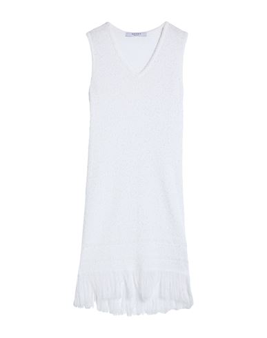 Neera 20.52 Woman Midi Dress White Size 4 Viscose, Cotton, Polyamide, Acrylic