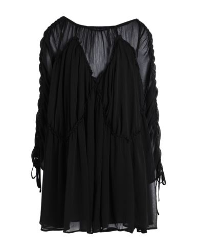 Topshop Woman Short Dress Black Size 0 Polyester