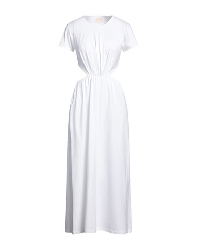 Loulou Studio Woman Midi Dress White Size S Pima Cotton