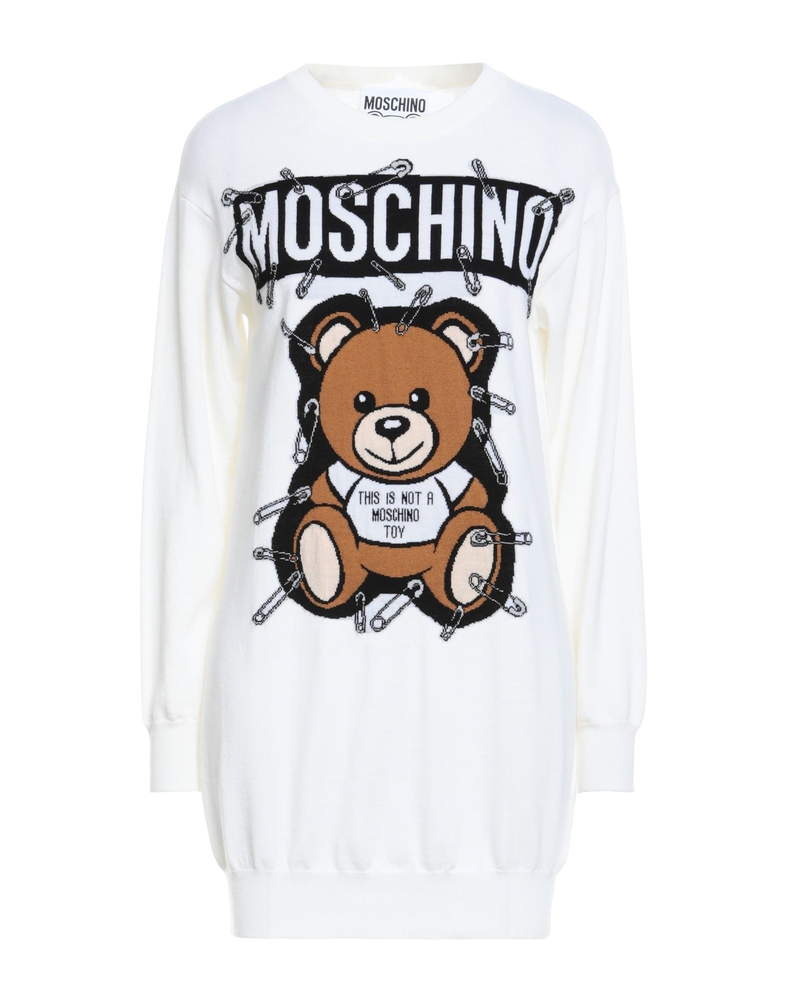 Moschino Short Dresses In Off White