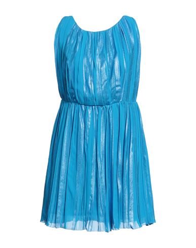 Feleppa Woman Short Dress Azure Size 4 Polyester In Blue