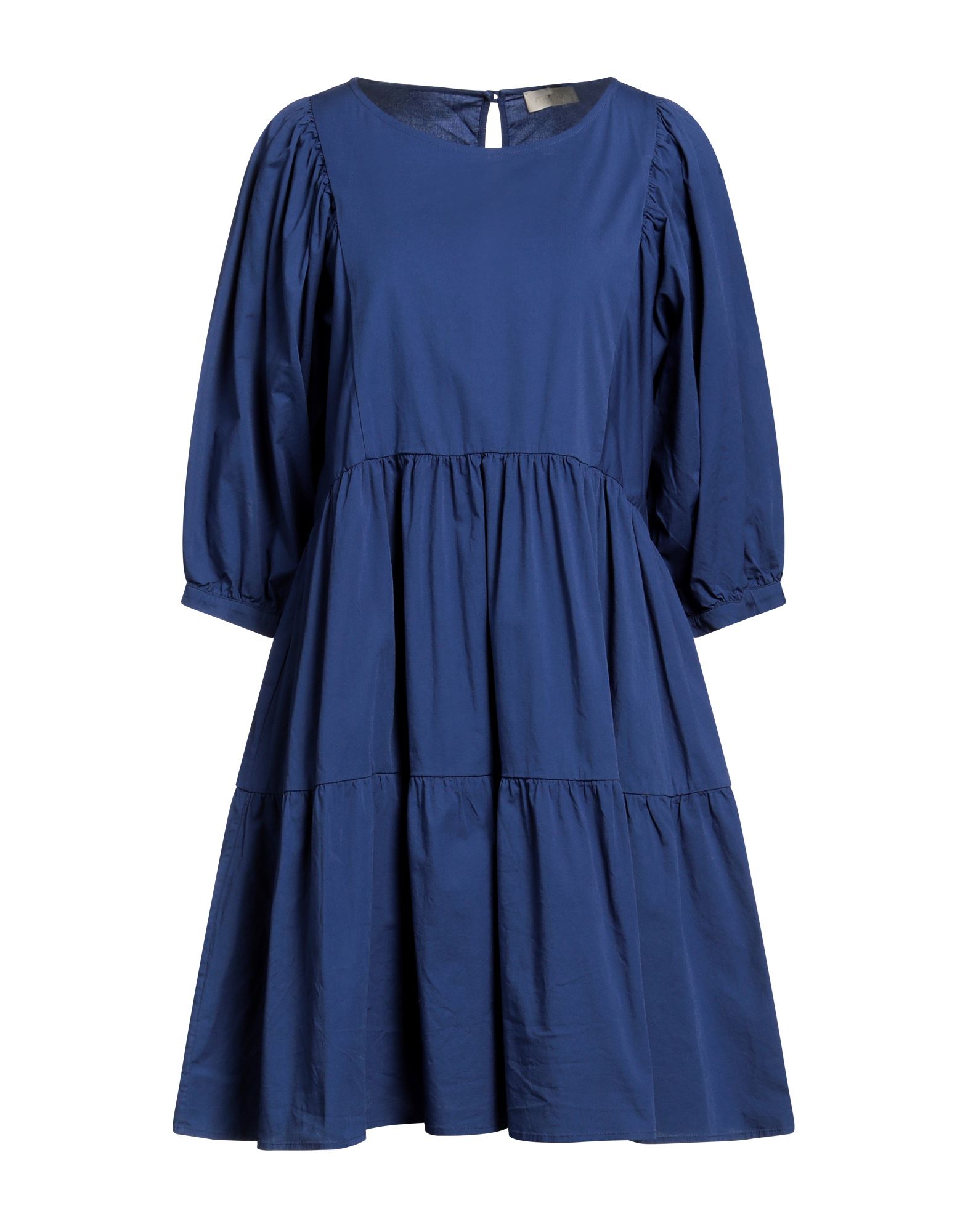 Momoní Woman Mini Dress Blue Size 6 Cotton, Elastane