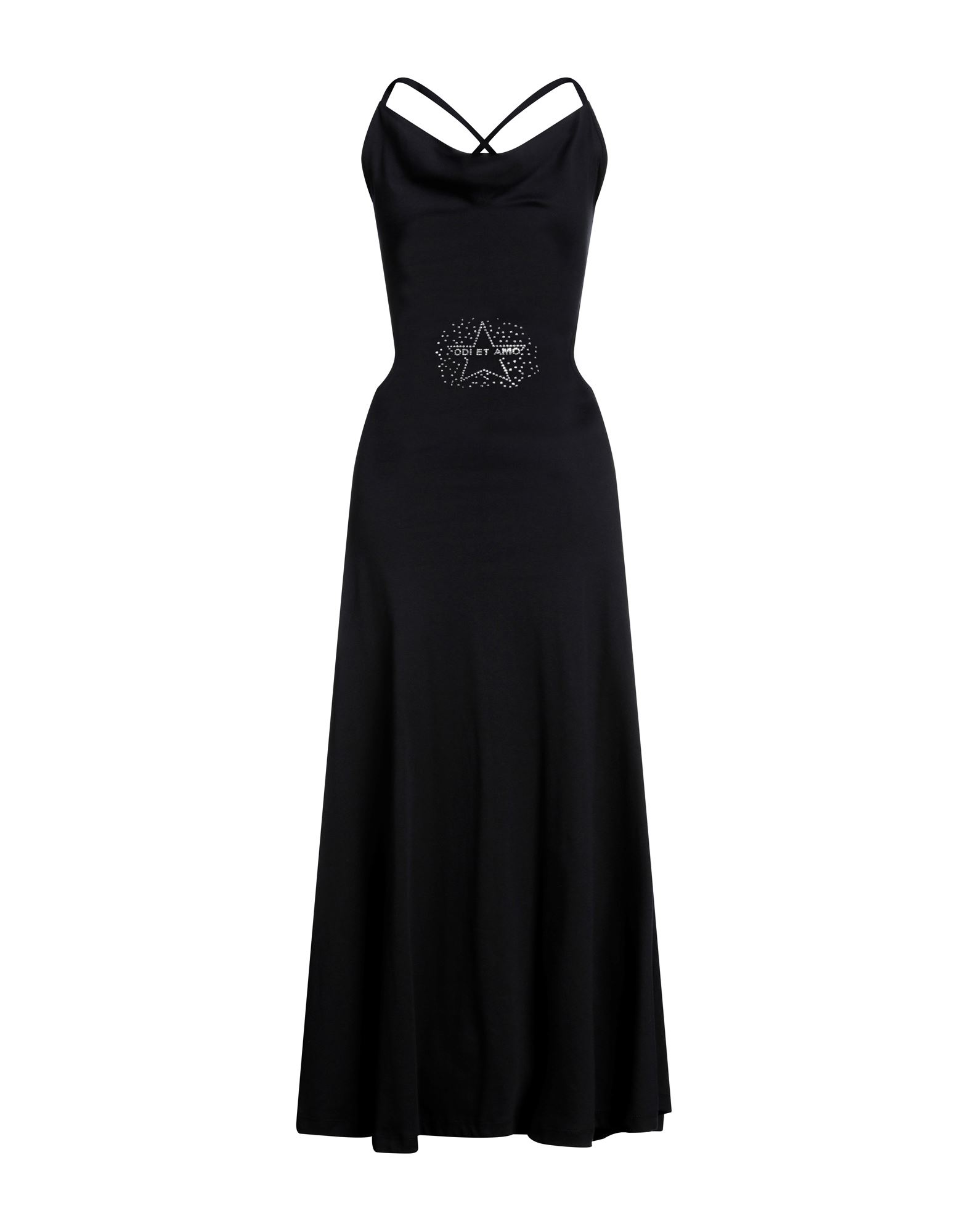 Odi Et Amo Woman Long Dress Black Size 6 Cotton