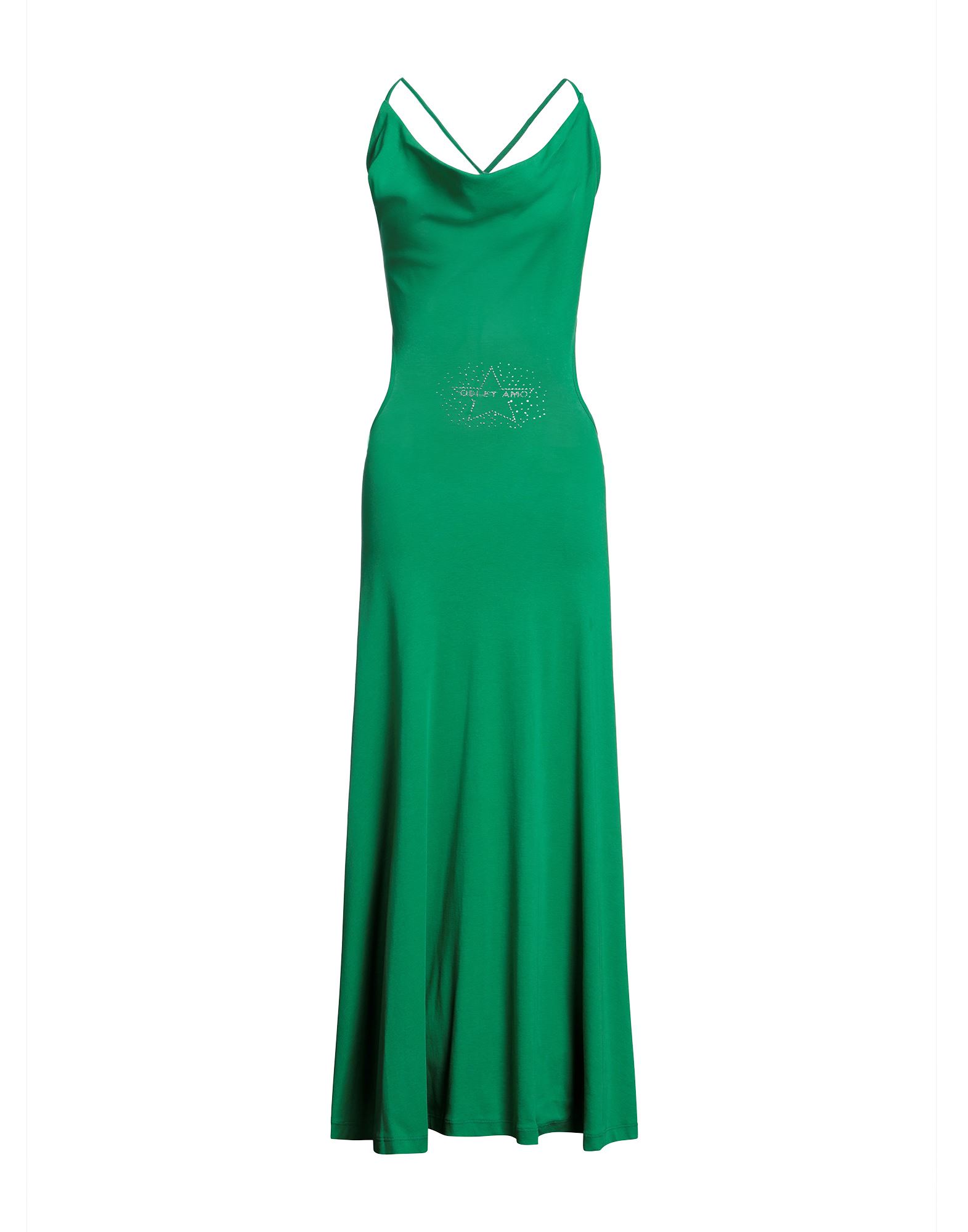 Shop Odi Et Amo Woman Maxi Dress Green Size 4 Cotton