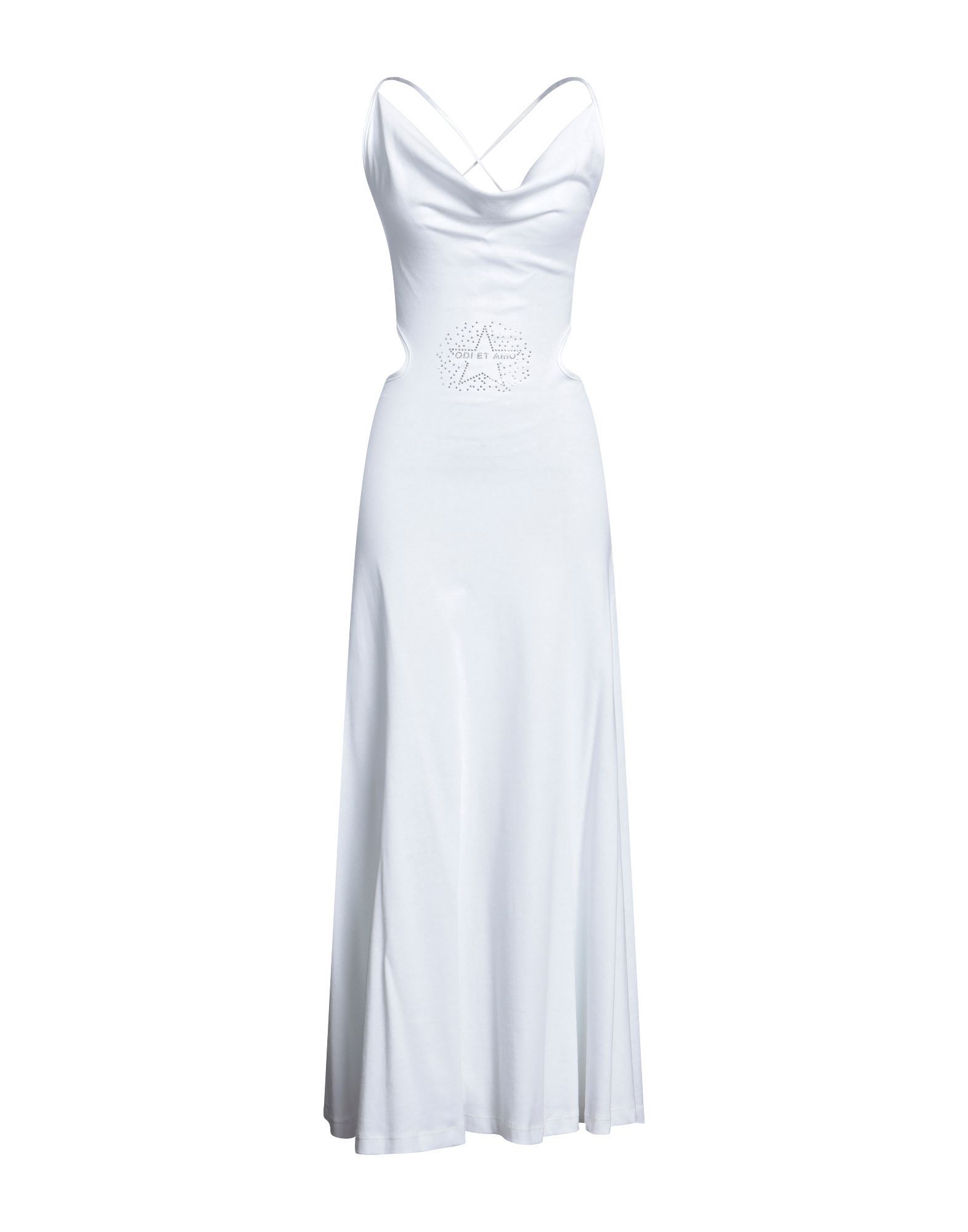 Shop Odi Et Amo Woman Maxi Dress White Size 2 Cotton