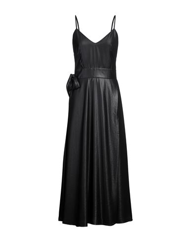Marc Ellis Woman Maxi Dress Black Size 4 Polyester, Viscose
