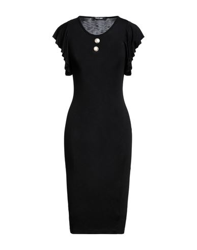 Odi Et Amo Woman Midi Dress Black Size 2 Cotton