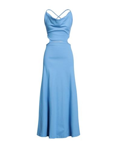 Odi Et Amo Woman Long Dress Light Blue Size 2 Cotton