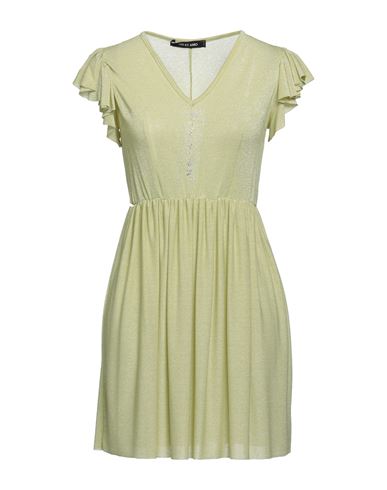 Odi Et Amo Woman Short Dress Light Green Size 2 Cotton