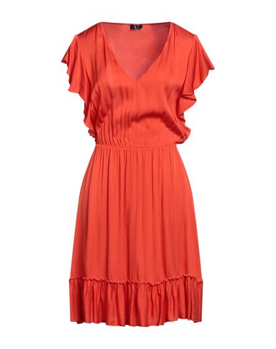 Xt Studio Woman Short Dress Tomato Red Size M Viscose