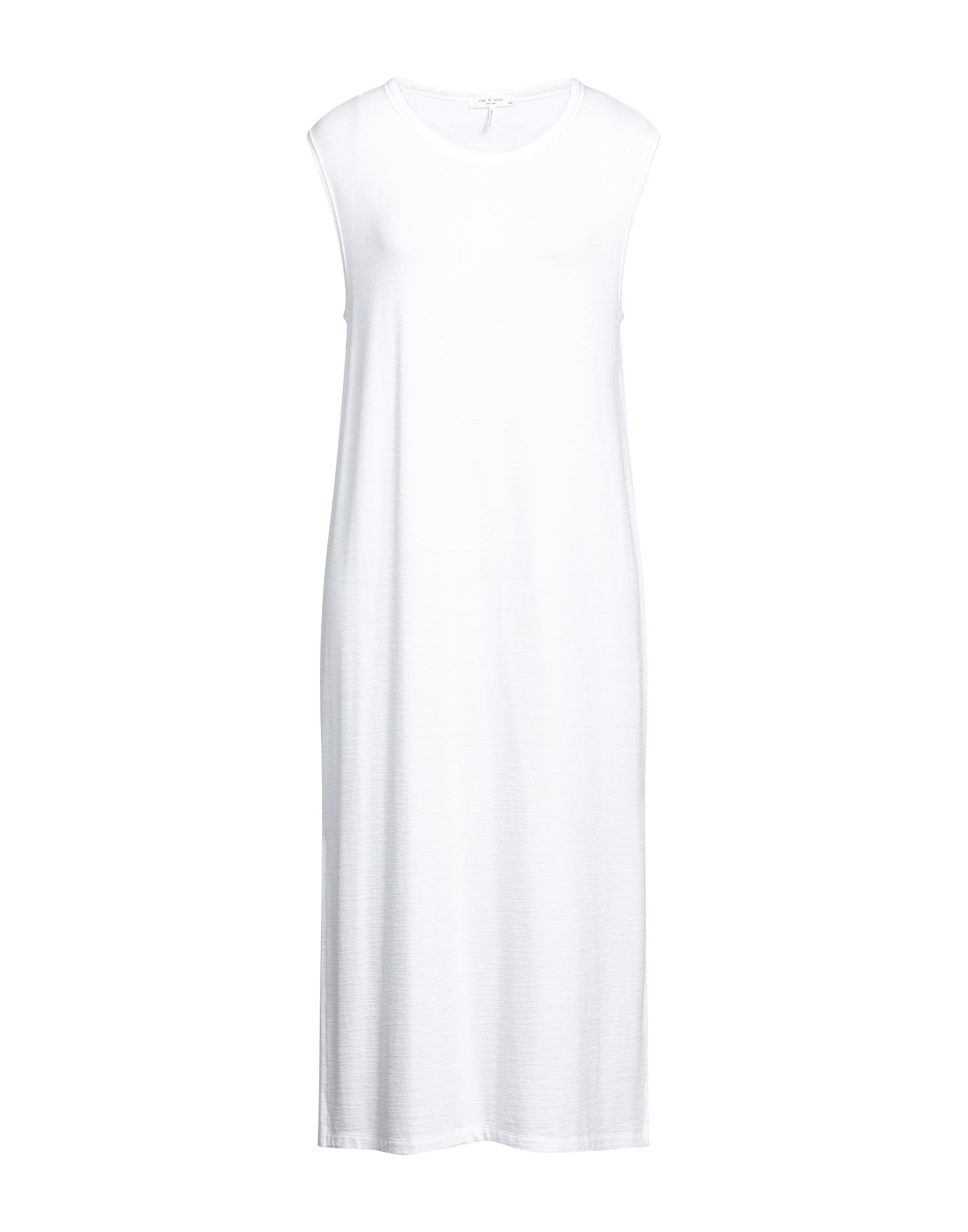 Rag & Bone Woman Midi Dress White Size L Rayon, Polyester, Elastane