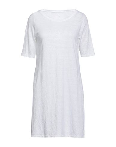 120% Woman Short Dress White Size Xs Linen