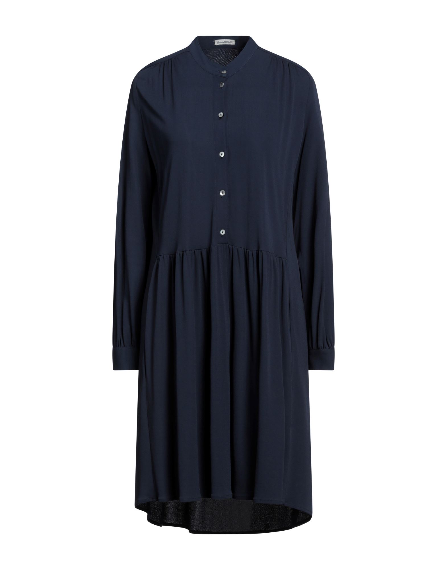Shop Camicettasnob Woman Mini Dress Midnight Blue Size 10 Viscose