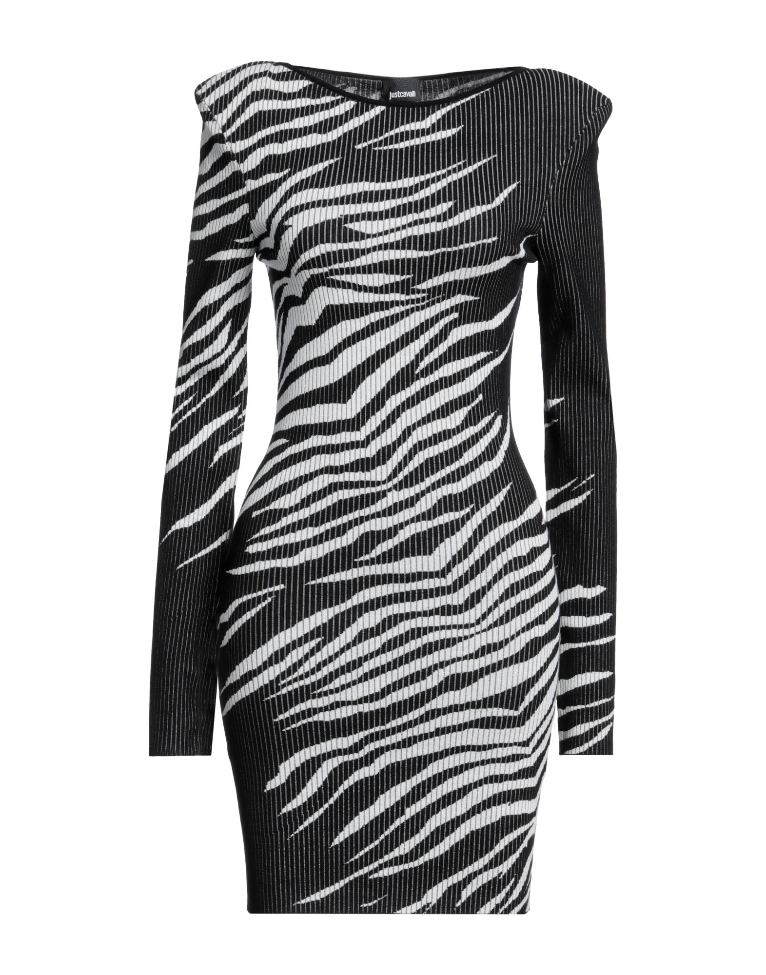 Shop Just Cavalli Woman Mini Dress Black Size S Viscose, Polyester