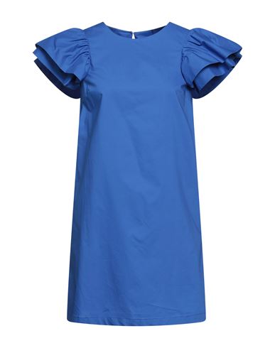 Liu •jo Woman Mini Dress Blue Size 2 Cotton
