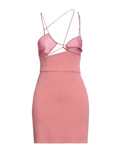 Nensi Dojaka Woman Mini Dress Pastel Pink Size S Viscose, Elastane, Silk