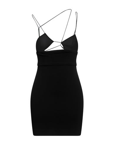 Nensi Dojaka Woman Mini Dress Black Size M Viscose, Elastane, Silk