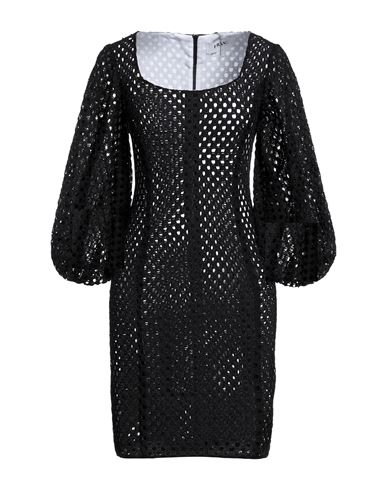 Frase Francesca Severi Woman Mini Dress Black Size 6 Polyamide, Cotton