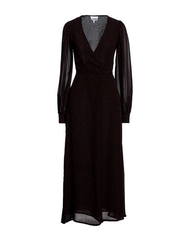 Ganni Woman Midi Dress Black Size 0 Viscose