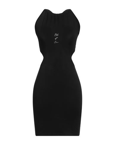 Odi Et Amo Woman Short Dress Black Size 2 Cotton
