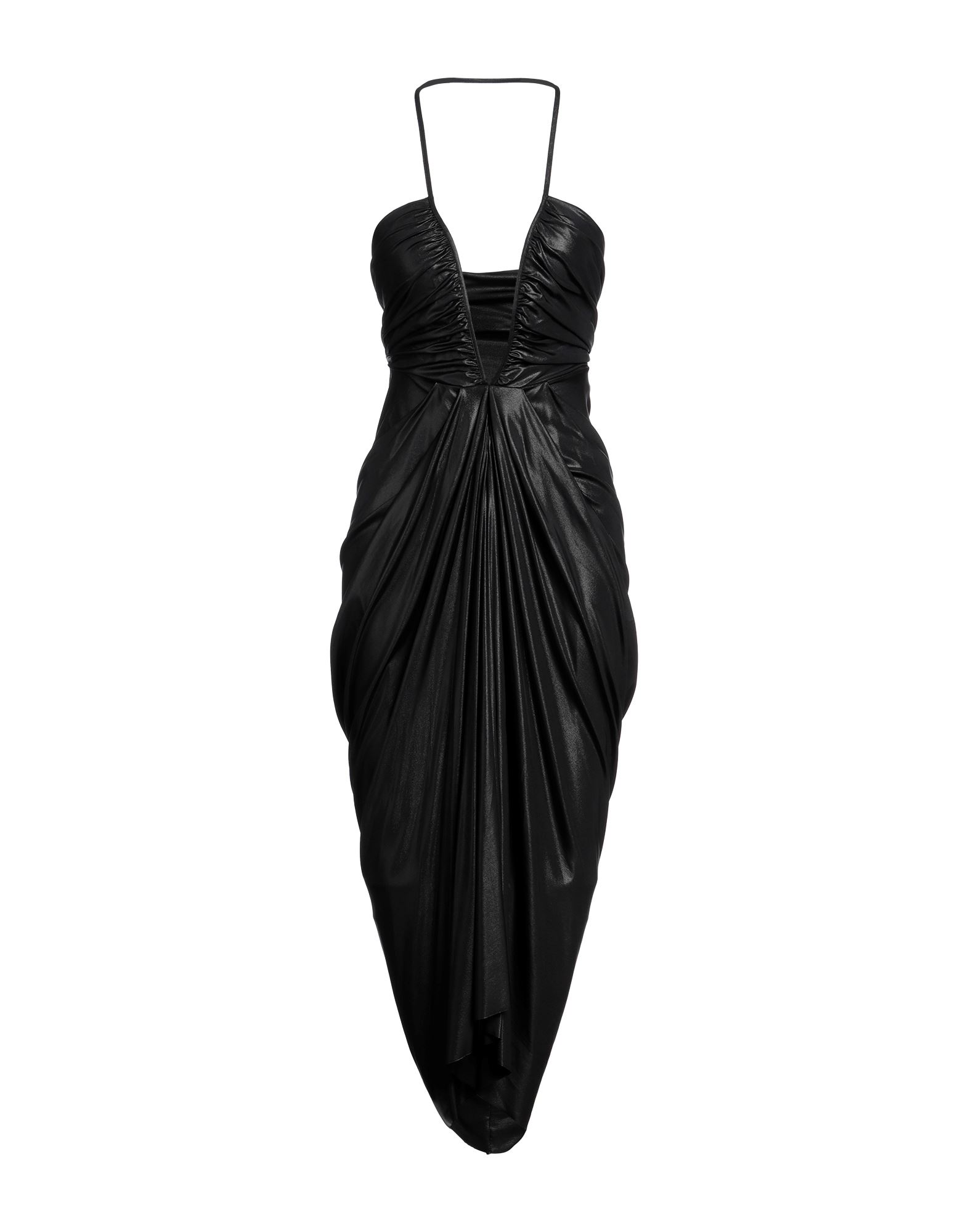 Rick Owens Lilies Midi Dresses In Black