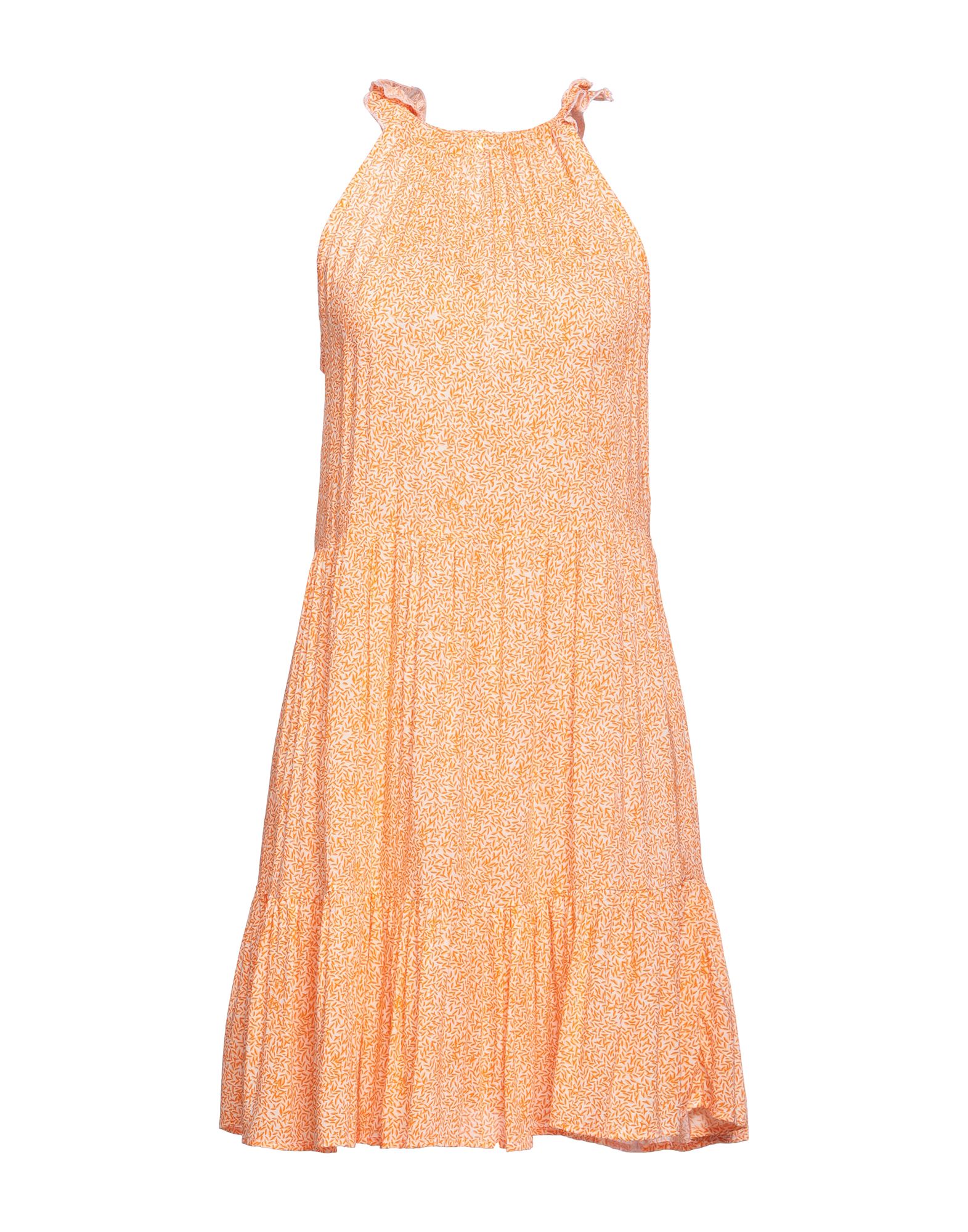 Delfina Short Dresses In Orange