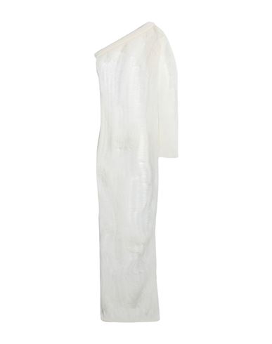 Rick Owens Woman Long Dress Ivory Size S Polyamide, Mohair Wool, Wool In White