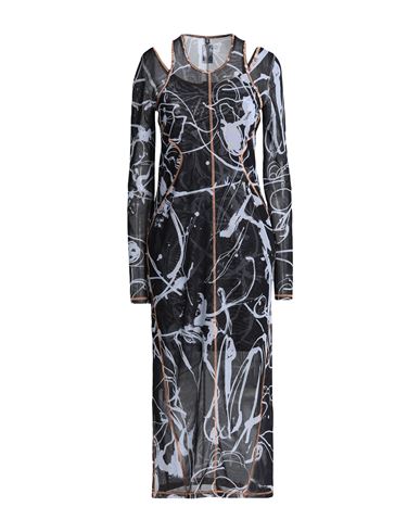 Mcq By Alexander Mcqueen Mcq Alexander Mcqueen Woman Midi Dress Black Size Xxs Polyester, Elastane