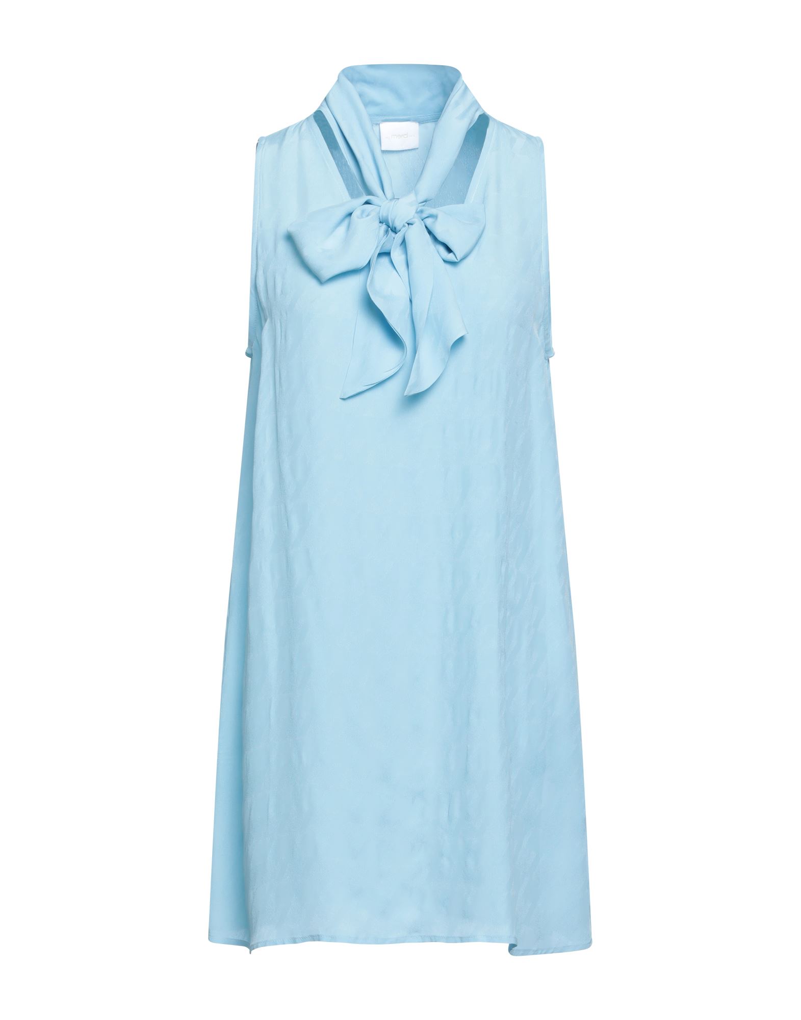 Merci .., Woman Mini Dress Azure Size 4 Acetate, Viscose In Blue