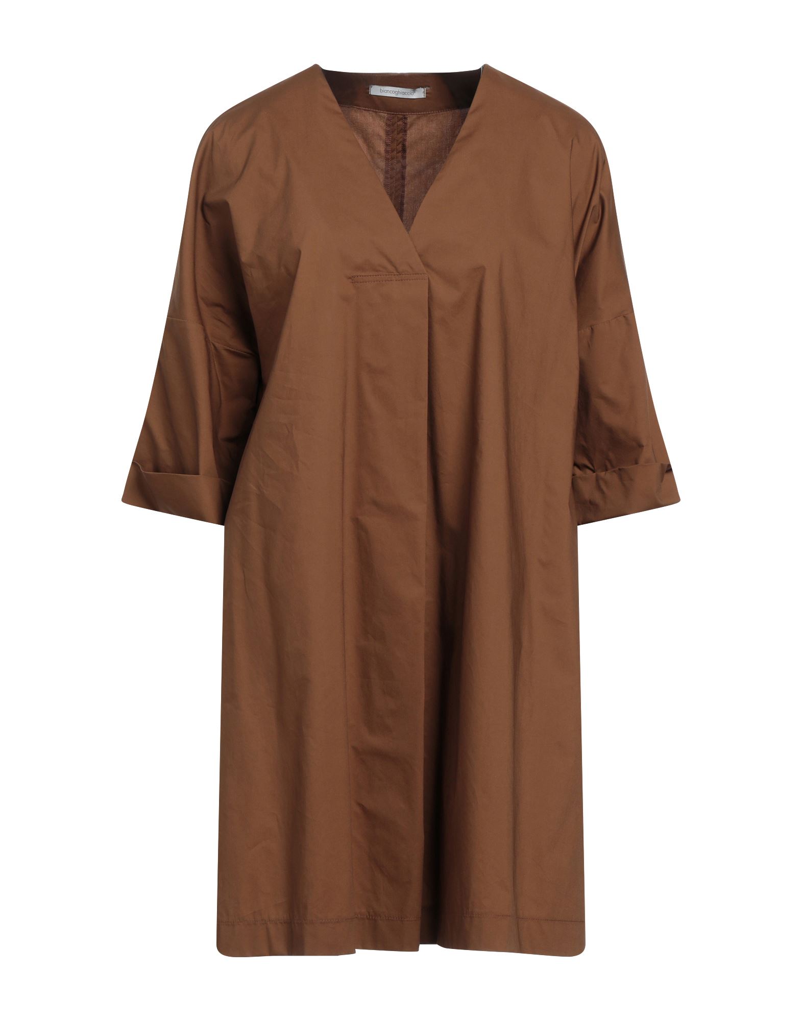 Biancoghiaccio Short Dresses In Brown