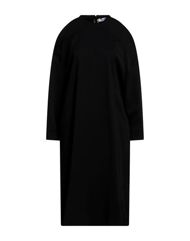 Emma & Gaia Woman Midi Dress Black Size 6 Viscose, Elastane