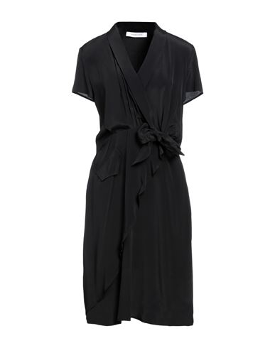 Emma & Gaia Woman Midi Dress Black Size 6 Acetate, Viscose