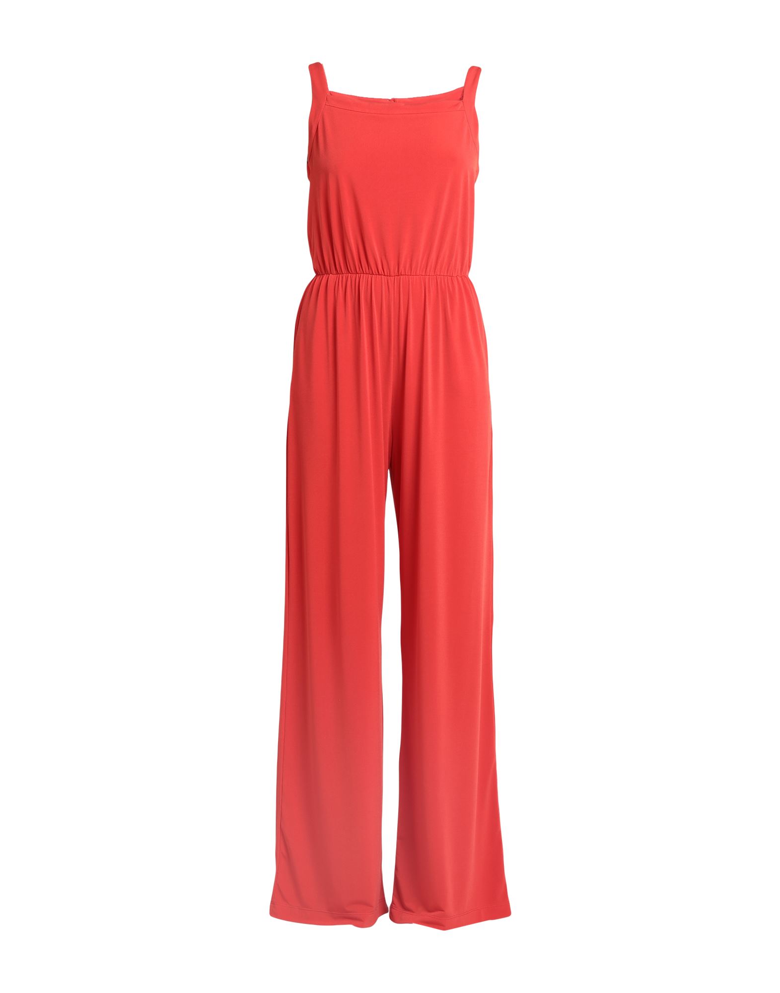 Shop Biancoghiaccio Woman Jumpsuit Red Size L Polyester, Elastane