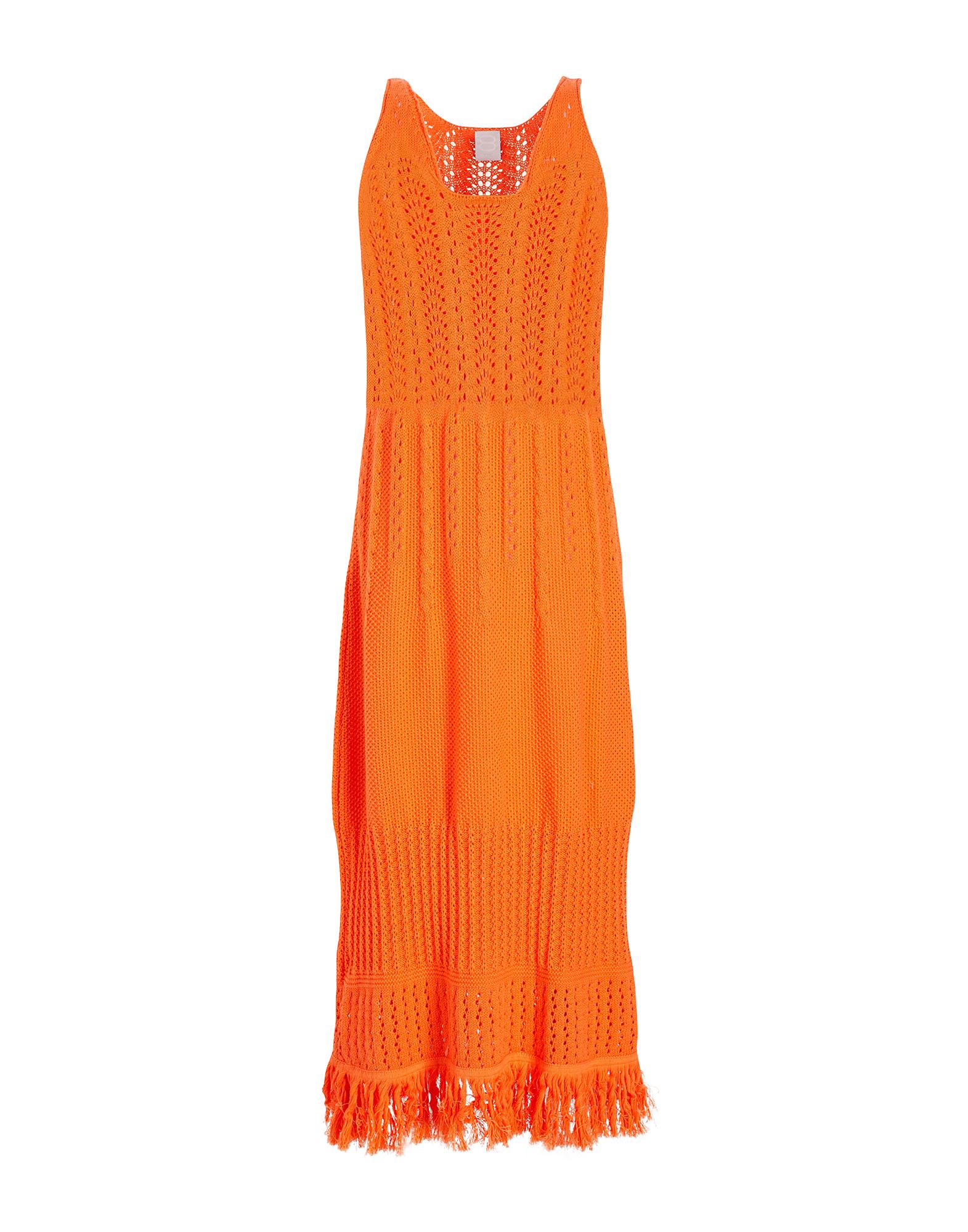 8 By Yoox Midi Dresses In Orange