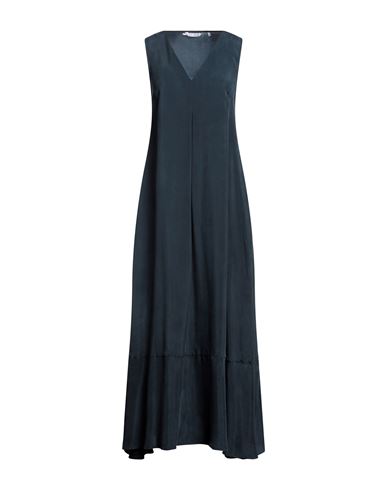 Caliban Woman Long Dress Midnight Blue Size 2 Cupro