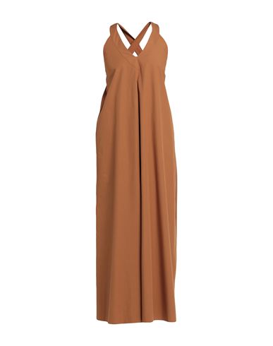 Suoli Woman Long Dress Camel Size 2 Cotton In Beige