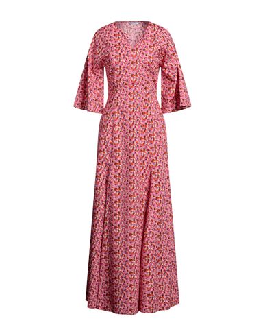 Caliban Woman Maxi Dress Fuchsia Size 4 Cotton, Elastane In Pink